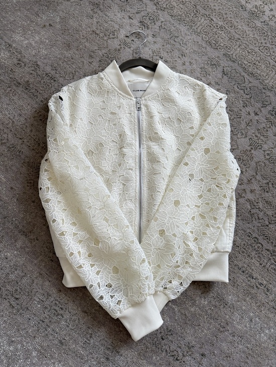 Club Monaco Jackets & Blazers - Club Monaco Ivory Lace Bomber Jacket